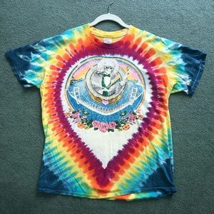 Vintage 80s Grateful Dead Jerry Jasper Single Stitch Tie Dye Shirt